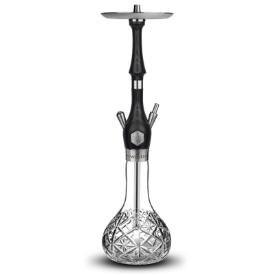 Mr.Wood Classic Elegant Black Kesme şişeli Nargile