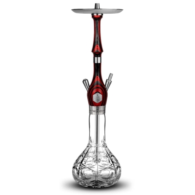 Mr.Wood Classic Elegant Red Kesme Şişeli Nargile