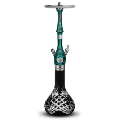 Mr.Wood Classic Elegant Turqouise Luster-Black Şişeli Nargile