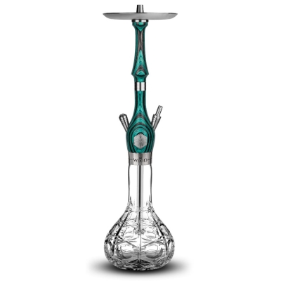 Mr.Wood Classic Elegant Turqouise Kesme Şişeli Nargile
